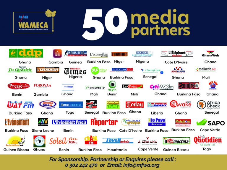 50 Media Outlets from the 16 Countries in West Africa Partner MFWA for WAMECA 2019