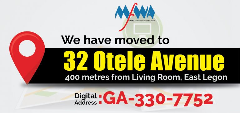 MFWA has moved to 32 Otele Avenue, East Legon, Accra