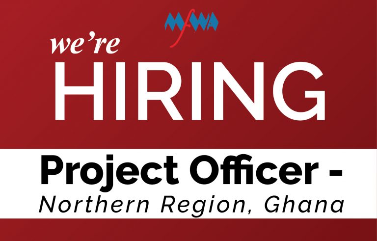 JOB OPPORTUNITY– Project Officer – Northern Region, Ghana