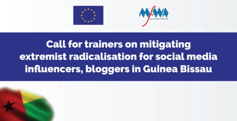 Call for trainers on mitigating extremist radicalisation for social media influencers, bloggers in Guinea Bissau