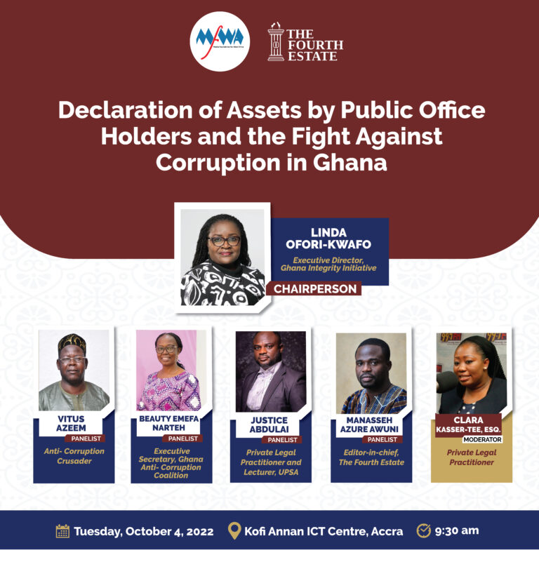 MFWA hosts forum on Ghana’s opaque asset declaration regime