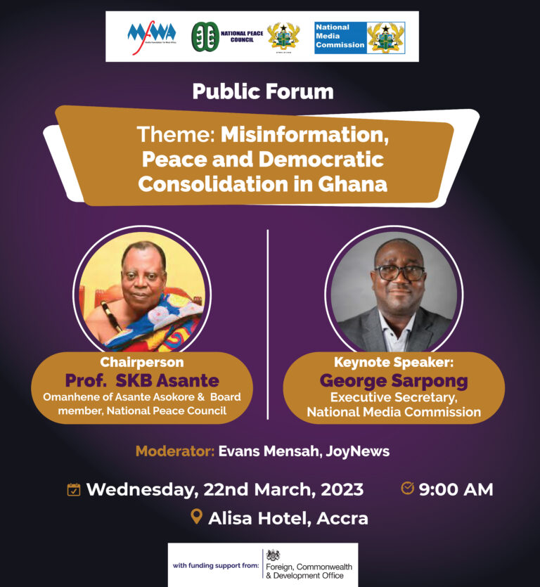 Ghana: MFWA hosts forum on impact of mis-disinformation on democracy and peace