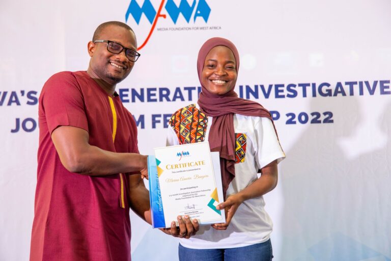 Our impact: NGIJ Alumnus wins news writing award in Sierra Leone