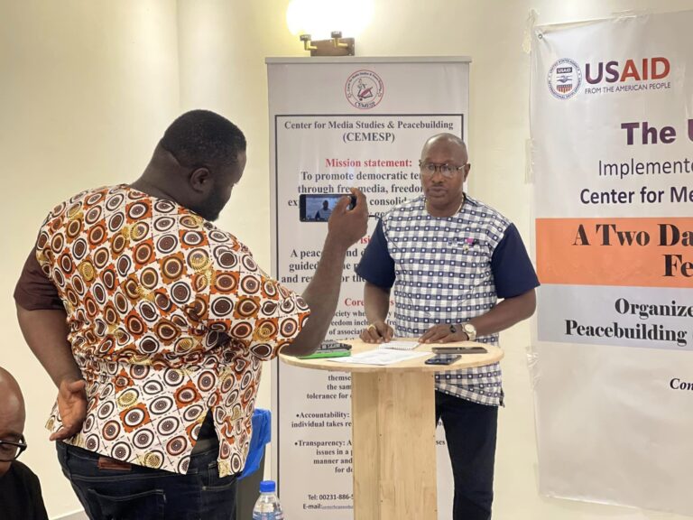 CEMESP trains journalists on post-elections reporting in Liberia